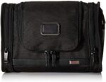 TUMI Alpha Hanging Travel Kit - Travel Accessories Bag for Toiletries, Cosmetics, and Toothbrushes - Travel Kit for a Short Trip - Travel Accessory that Aids Against Mold & Mildew - Black