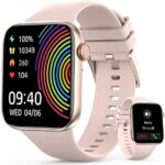 TaiSounds 2023 Upgrade Smart Watch (Answer/Make Call),1.95'' Display Smartwatch,Fitness Tracker with Multi Sport Modes,IP68 ,Step Calorie Counter,Sleep/Heart Rate Monitoring Watches,Rose Gold