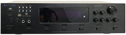 Technical Pro 6000 Watts 6 Zone Digital Bluetooth Hybrid Amplifier Preamp Tuner w/Speaker USB, SD Card Output, 2 Mic Inputs, Bass & Treble Controls, Cooling Speed Fan & LCD Display