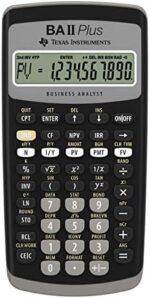 Texas Instruments BA II Plus Financial Calculator, Black Medium