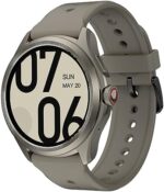 Ticwatch Pro 5 Android Smartwatch for Men Snapdragon W5+ Gen 1 Wear OS Smart Watch 80 Hrs Long Battery Life Health Fitness Tracking 5ATM Water Resistance Compass Android Only Compatible, Sandstone