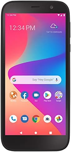 TracFone BLU View 2 (2022) 4G LTE, 32GB, Sim Card Included, Black - Prepaid Smartphone (Locked)
