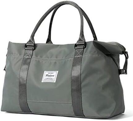 Travel Duffel Bag, Sports Tote Gym Bag, Shoulder Weekender Overnight Bag for Women,Olive Green Large