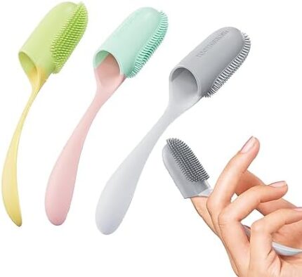 Trumoon 3Pack Dog Toothbrush Dog Teeth Cleaning Kit, Cat Toothbrush, Pet Finger Toothbrush for Dog Teeth Cleaning & Dental Care, Pet Finger Toothbrush Kit Excludes Dog Toothpaste(Multi-Colored)