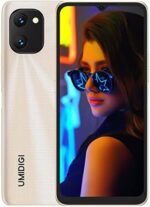 UMIDIGI Power 7S Cell Phone, 4GB+64GB 6150mAh Battery Unlocked Smartphone with 6.7" Full Screen + 16MP AI Triple Camera Android Smartphone Gold