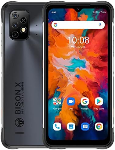 UMIDIGI Rugged Unlocked Smartphones, Bison X10 4G+64GB IP68/IP69K Waterproof Shockproof Phone Helio P60 Android 11 6.53" FHD+ 6150mAh Fast Charge NFC Rugged Smartphone