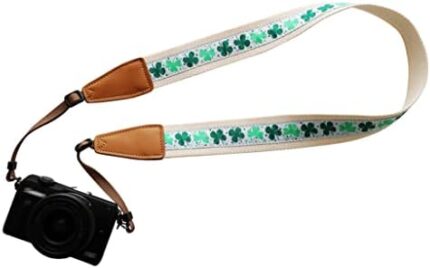 UNIKSTRAP Original Design Personalized Adjustable Camera Strap Celtic Style Lucky Clover, Fit for Canon Nikon Sony Olympus Interchangeable Lens Digital Camera/DSLR etc.