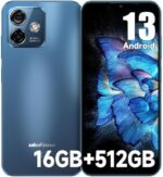 Ulefone Note 16 Pro (16+512GB) Unlocked Cell Phones, Android 13 Unlocked Smartphone, 50MP Main Camera, 6.52” HD+ Waterdrop Screen, 8-Core Processor, 4400mAh Battery, Dual 4G Unlocked Cell Phone-Blue