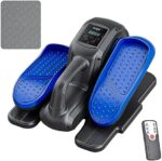 Under Desk Elliptical Machine,Electric Seated Pedal Exerciser,Mini Compact Elliptical Machine for Seniors Adults and Teens, Elliptical Pedal Exerciser with Remote,LCD Monitor,Mat