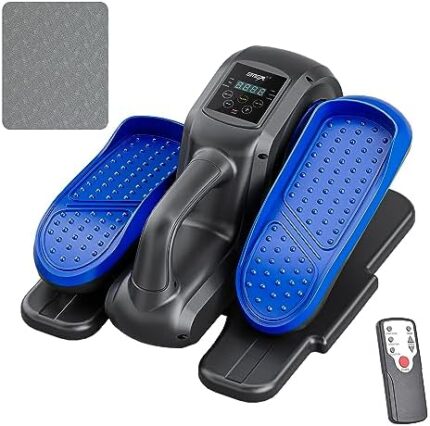 Under Desk Elliptical Machine,Electric Seated Pedal Exerciser,Mini Compact Elliptical Machine for Seniors Adults and Teens, Elliptical Pedal Exerciser with Remote,LCD Monitor,Mat
