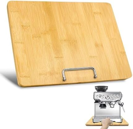 Universal Appliance Slider for Kitchen Counter, for Coffee Maker/Espresso Machine, Blender, Air Fryer, Stand Mixer, Toaster Sliding Tray Board, Bamboo, Wide-15"Wx11.6"D