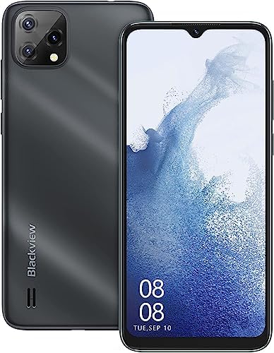 Unlocked Cell Phone Blackview A55, 4G Dual SIM Unlocked Phones, 3GB+16GB/SD 128GB Smart Phone Unlocked, Face ID, 3 Card Slots, 4780mAh, 6.5" HD+ Android Phone, AT&T, Cricket, T Mobile Phones Unlocked