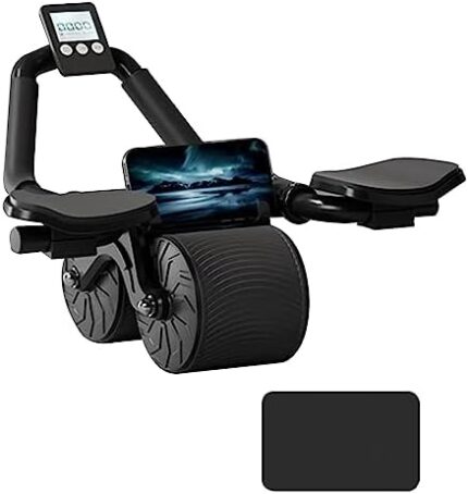 Uota Elbow Support Automatic Rebound Abdominal Wheel,Ab Roller for Abdominal Exercise Machine,Abs Workout Equipment,Dolly Core Strengthening Trainer Fitness Belly Training for Men & Women