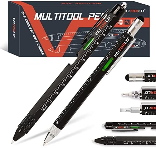VEITORLD Gifts for Men Dad Husband from Daughter Wife Christmas, VEITORLD Gifts for Men Dad Husband from Daughter Wife Christmas, 10 in 1 Multi-tool 2pcs Pen Set, Stocking Stuffers for Men, Unique Birthday Gift Ideas, Anniversary Cool Gadgets for Him Boyfriend