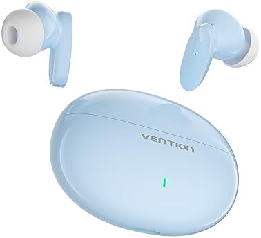 VENTION True Wireless Earbuds - Bluetooth 5.3 TWS Noise Cancelling Earbuds with Charging Case in-Ear ipx5 Waterproof Sports Headphones with Built-in Microphone Ear Buds for iPhone Android and Gaming