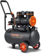 VEVOR 6.3 Gallon Air Compressor, 2 HP 3.35 CFM Oil Free Air Compressor Tank & Max. 116PSI Pressure, 70 dB Ultra Quiet Compressor for Auto Repair, Tire Inflation, Spray Painting, Woodwork Nailing