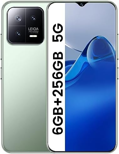 VIQEE M13Pro Unlocked Cell Phone, 6.7" HD Screen Unlocked Phones, 6+256GB Dual SIM Android 13 Smartphone with 256G Memory Card, Fingerprint Lock & Face ID, Long Battery Life (Green)