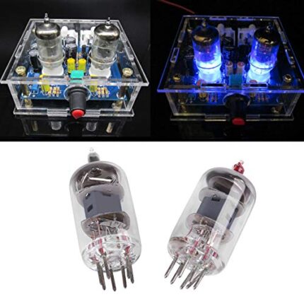Vacuum Electron Tube Valve Preamp Amplifier Board Headphone Amp Parts Musical Fidelity Kit, 6J1 Audio Tube Headphone Amplifier, Compact Electronic DIY Kit DIY Parts (Static Bag)