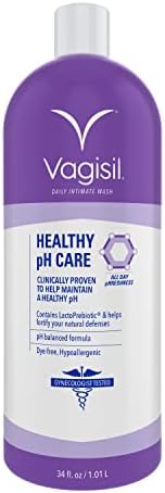 Vagisil Healthy pH Care Daily Intimate Feminine Wash for Women, Gynecologist Tested, 34 Fl Oz (1L)