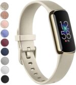 Vanjua Band Compatible with Fitbit Luxe Bands Women Men, Soft Silicone Adjustable Waterproof Sport Replacement Wristbands Strap for Fitbit Luxe Fitness Tracker