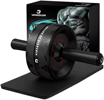 Vinsguir Ab Roller Wheel, Abs Workout Equipment for Abdominal & Core Strength Training, Exercise Wheels for Home Gym, Fitness Equipment for Core Workout with Knee Pad Accessories