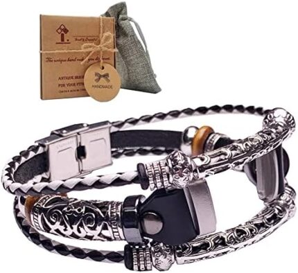 Vintage_Band Vintage Glitter Luxe Brazalete with Box Set for Women and Girls, Small Medium Large