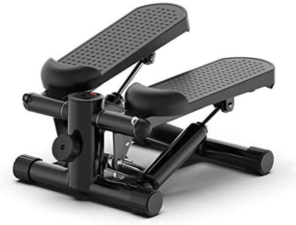 WALNUTA Household Hydraulic Mute Stepper Aerobic Twister with Adjustable Resistance Bands Function Pedal Indoor Cardio Training Fitness Exercise Machine