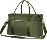 WANDF For Spirit Airlines Personal Item Bag 18x14x8 Travel Duffel Bag with TSA Approved Quart Size Bag & Shoes Bag Weekender Overnight Bag Carry-on Luggage for Women (Drak Green）