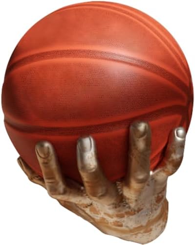 WAYUTO Hand Shaped Basketball Holder Wall Mount Ball Display Case Sports Balls Storage Shelf Sports Ball Display Rack for Basketball Football Volleyball