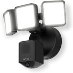 WYZE Floodlight Camera Pro, 2K HD Outdoor Security Camera with 180° Wide View, 3000-Lumen LEDs, Motion Detection, 105dB Siren, Cloud & Local Storage, Color Night Vision, for Home Surveillance, Wired