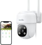 Wansview 2K Security Cameras Wireless Outdoor-2.4G WiFi Home Security Cameras via Remote Control with Phone APP for 360º View, Color Night Vision, 24/7 SD Card Storage, Works with Alexa/Google Home