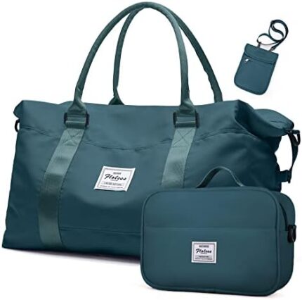 Weekender Bag for Women, Travel Bag with Toiletry Bag, Duffel Overnight Carry on Bag Personal Item Bag with Small Crossbody Bag, Gym Bag for Women