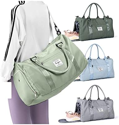 Weekender Duffel Bags for Women and Men, Travel Totes Bag for Airplane, Cute Sports Gym Dance Overnight Luggage with Wet Pocket and Shoe Compartment, Carry On Hospital for Labor and Delivery.
