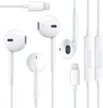 Wired Headphones Earbuds, Ear Buds with Built-in Mic and Headphone Jack Cable Corded Ear Phones Compatible with iPhone 14/13/12 Pro/Se/11 Pro/X/8 Plus/7 Plus, 2 Packs(Apple MFi Certified)