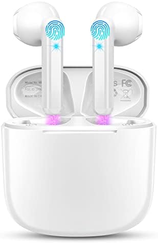 Wireless Earbuds, Bluetooth 5.3 Headphones with 4 ENC Mics, 2023 Bluetooth Earbuds Deep Bass Wireless Earphones in Ear Noise Cancelling Wireless Headphons IP7 Waterproof Ear Buds for iOS Android USB-C