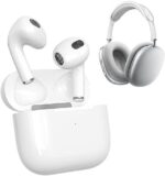 Wireless Earbuds, Bluetooth Headphones IPX7 Waterproof Wireless Bluetooth with Charging Case 24H Playtime, Pop-ups Auto Pairing Hi-Fi Stereo Sound Headset for iPhone/Samsung/iOS/Android