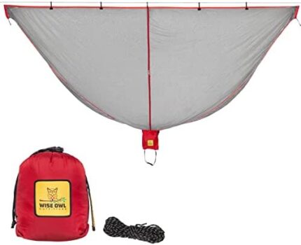 Wise Owl Outfitters Hammock Bug Net - The SnugNet Mosquito Net for Hammocks - Premium Quality, Waterproof, Mesh Hammock Netting w/Double-Sided Zipper - Essential Camping Gear