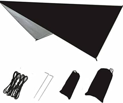 XIEXIUXIA Hammock Rain Fly Tent Tarp Waterproof Windproof Camping Shelter Sunshade Portable Beach Sun Shelter Camping Tent for Camping (Color : C)