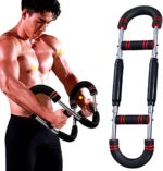 XINRUI U Shape Twister Arm Exerciser, Home Chest Expander, Biceps, Triceps, Forearm, Inner Thighs & Shoulder Muscle Fitness Equipment, Arm Strength Training Workout Machine (110-132 lbs)