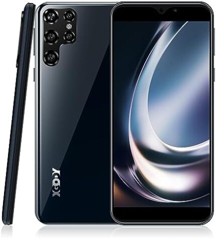 Xgody X60 Android Cell Phone Unlocked, 6 Inch QHD Waterdrop Screen, 2GB RAM+16GB ROM, Dual Sim Slots Smartphone, 5MP+5MP Camera, Facial Unlock, 3000mAh Mobile Phones (Black1)