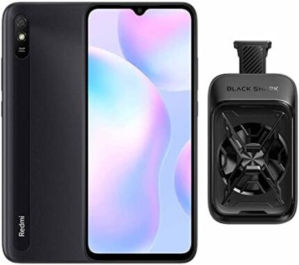 Xiaomi Redmi 9A 4G LTE Unlocked Cellphone,Octa-core 4GB + 64GB,6.53 HD Display,13M Rear Camera,5000mAh 10W Charging,Smartphone + Phone Cooler Bundle,GSM Only (Black)