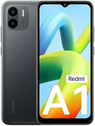 Xiaomi Redmi A1 Unlocked 4G Volte Cellphone,2GB RAM + 32GB ROM,6.52" Display, 8MP Camera,5000mAh Battery with 10W Fast Charging Smartphone (Black)