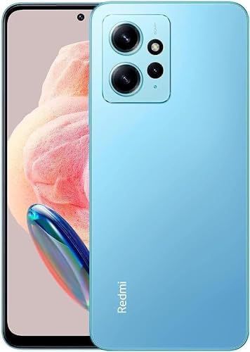 Xiaomi Redmi Note 12 4G LTE (128GB + 6GB) Global Unlocked 6.67" 50MP Triple (ONLY T-Moble/Tello/Mint USA Market) + (w/ 33W Fast Car Dual Charger Bundle) (Ice Blue (Global Version))