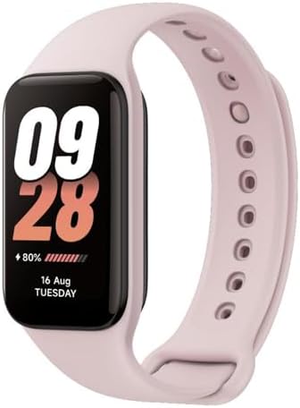 Xiaomi Smart Band 8 Active Fitness Tracker & Activity Tracker with 1.47" LCD Display, 14-Day Battery Life, Blood Oxygen, Heart Rate, Sleep & Stress Monitoring, Fitness Watch for Men Women, Pink