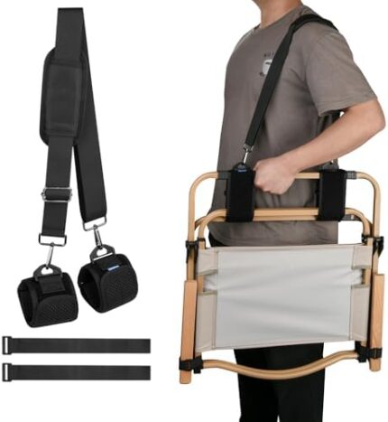 Xxerciz Carry Strap for Beach Chair Folding Chair, Adjustable Camp Chair Strap for Carry, Universal Replacement Carry Strap for Folding Chair, Scooter, Folding Cot, Dog Playpen and Foldable Bikes