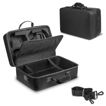 Xzvzxha Hard Shell Carrying Case for PS-5, Protective Travel Bag Compatible with Playstation-5 Console, Controllers, Headset, Base and Other Gaming Accessories, Shockproof, Waterproof and Scratchproof
