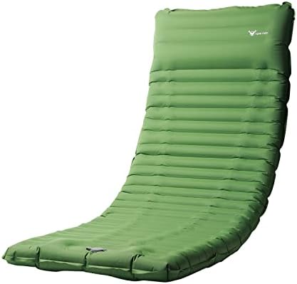 YEAKYARD Self Inflating Sleeping Pad for Camping, 4" Ultra-Thick Camping Mattress with Pillow Built-in Foot Pump Camping Sleeping pad for Backpacking, Hiking, Portable Camping Pad
