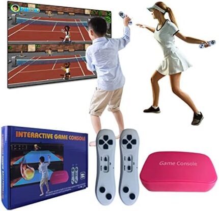 YRPRSODF TV Game Console Built in 883 Games, Handheld Retro Video Game Machine with 2.4G Wireless Gamepad Somatosensory Control, HDMI USB Plug and Play, Home Interactive& Puzzle Games, Red