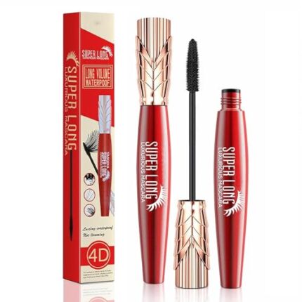 Yanquina Mascara, Yanqina Super Long Mascara, Long Luxurious Mascara, 4D Waterproof And Sweat Proof Mascara, Quick-Not Sticky Long Lasting No Clumping(2PCS)