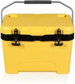 Yellow Jacket Camping Coolers Ice Chest Cooler Box 27Qt, Portable Hard Cooler with Ice Retention Insulation for Beach, Drink, Beverage, Camping, Picnic, Fishing